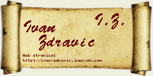 Ivan Zdravić vizit kartica